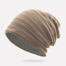 Load image into Gallery viewer, Warm Winter Knit Beanie Hats Spring and Autumn Korean Style Wool Pile Women's Headscarf Pullover Men's and Women's Ear Protection Unisex
