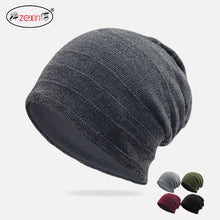 Load image into Gallery viewer, Warm Winter Knit Beanie Hats Spring and Autumn Korean Style Wool Pile Women's Headscarf Pullover Men's and Women's Ear Protection Unisex
