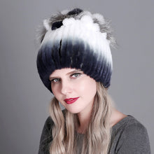 Load image into Gallery viewer, Warm Winter Knit Beanie Hats  Wool Woven Thickened Autumn and Winter Warm Colorful Unisex
