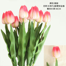 Load image into Gallery viewer, 10PCs Pu Tulip Artificial Fake Flower Plants Home Decoration Wedding Bouquet
