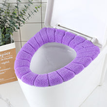 Load image into Gallery viewer, 3pcs Toilet Seat Cover Pads Winter Thicker O-Shaped Pumpkin Pattern  Cushion  Cushion Creative Home Horse Washable
