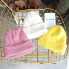 Load image into Gallery viewer, Warm Winter Knit Beanie Hats Double Layer Thickened Fleece-Lined Warm Wool Women Autumn Winter Japanese Plush Unisex
