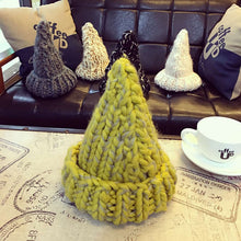 Load image into Gallery viewer, Warm Winter Knit Beanie Hats Korean Style Dongdaemun New Two-Tone Ladies Unisex
