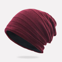 Load image into Gallery viewer, Warm Winter Knit Beanie Hats Spring and Autumn Korean Style Wool Pile Women's Headscarf Pullover Men's and Women's Ear Protection Unisex
