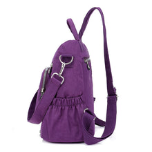 Lade das Bild in den Galerie-Viewer, Ladies Backpack Portable Women's Bag Anti-Theft Nylon Bag Waterproof Nylon Bag
