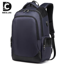 Lade das Bild in den Galerie-Viewer, Backpack Men's Korean-Style Casual USB Men's  Breathable and Wearable Business Computer Bag Travel Bag Student Schoolbag
