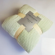Load image into Gallery viewer, Solid Color Blanket Coral Fleece Mesh Blanket Flannel Sofa Cover Beibei Velvet Blanket Pineapple Plaid
