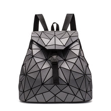 Load image into Gallery viewer, Backpack Women's Diamond Check Bag Backpack Folding Student Backpack
