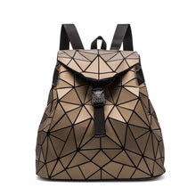 Load image into Gallery viewer, Backpack Women's Diamond Check Bag Backpack Folding Student Backpack
