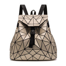 Load image into Gallery viewer, Backpack Women's Diamond Check Bag Backpack Folding Student Backpack
