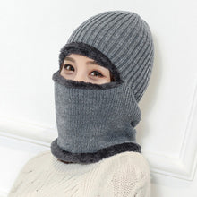 Lade das Bild in den Galerie-Viewer, Warm Winter Knit Beanie Hats Scarf Fleece-Lined Thermal Outdoor Cycling Cold Protection Men's Pullover Unisex
