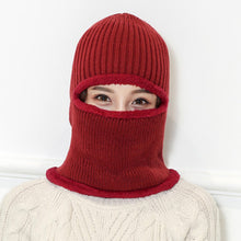 Lade das Bild in den Galerie-Viewer, Warm Winter Knit Beanie Hats Scarf Fleece-Lined Thermal Outdoor Cycling Cold Protection Men's Pullover Unisex
