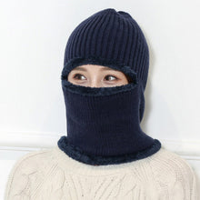 Lade das Bild in den Galerie-Viewer, Warm Winter Knit Beanie Hats Scarf Fleece-Lined Thermal Outdoor Cycling Cold Protection Men's Pullover Unisex
