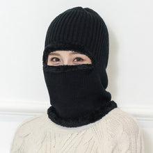 Lade das Bild in den Galerie-Viewer, Warm Winter Knit Beanie Hats Scarf Fleece-Lined Thermal Outdoor Cycling Cold Protection Men's Pullover Unisex
