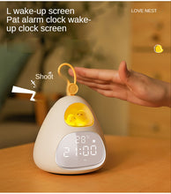 Load image into Gallery viewer, Smart Multi-Function Alarm Clock LED Display Cartoon Bird USB Charging Bedside Small Night Lamp for Kids
