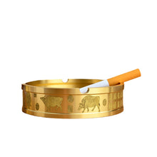 Lade das Bild in den Galerie-Viewer, Ashtray Pure Brass Home Living Room Office High-End Modern Living Room Coffee Table Simple Practical Decoration
