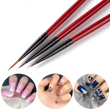 Lade das Bild in den Galerie-Viewer, Nail Art Sculpture Pen 3PCs Fine Brush Nail Polish Carving Brush Dotting Tools
