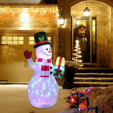 Lade das Bild in den Galerie-Viewer, 150CM LED Illuminated Inflatable Snowman Air Pump Model Airblown Dolls Toys Decoration Christmas
