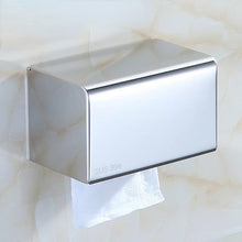 Lade das Bild in den Galerie-Viewer, 304 Stainless Steel Dual-Purpose Tissue Box Square Toilet Roll Holder Lower Drawer
