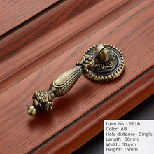 Load image into Gallery viewer, 2pcs Antique Handle Knob Furniture Handle Kitchen Cabinet Handle Drawer Handle Pulls Zinc Alloy
