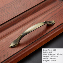 Load image into Gallery viewer, 2pcs Antique Handle Knob Furniture Handle Kitchen Cabinet Handle Drawer Handle Pulls Zinc Alloy
