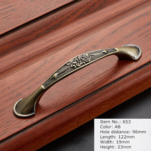 Load image into Gallery viewer, 2pcs Antique Handle Knob Furniture Handle Kitchen Cabinet Handle Drawer Handle Pulls Zinc Alloy
