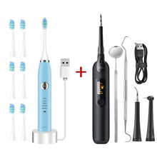 Load image into Gallery viewer, Electric Sonic Dental Scaler For Whiten Teeth Tartar Cleaner Tooth Calculus Remover Tool Kit
