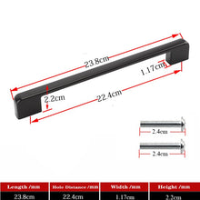 Lade das Bild in den Galerie-Viewer, 2pcs Matte Gold Cabinet Handles Solid Aluminum Alloy Kitchen Cupboard Pulls Drawer Knobs
