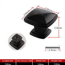 Lade das Bild in den Galerie-Viewer, 2pcs Matte Gold Cabinet Handles Solid Aluminum Alloy Kitchen Cupboard Pulls Drawer Knobs
