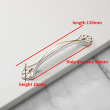 Load image into Gallery viewer, 2pcs Simple porcelain white amber Fuji white Roman black cabinet handle drawer cabinet aluminum alloy handle
