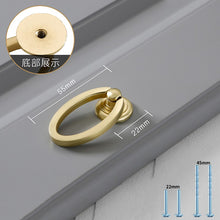 Lade das Bild in den Galerie-Viewer, 2pcs Gold Cabinet Pulls Solid Zinc Alloy Kitchen Cupboard Single hole for bedside table Handle Drawer Knobs
