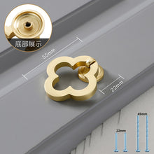 Lade das Bild in den Galerie-Viewer, 2pcs Gold Cabinet Pulls Solid Zinc Alloy Kitchen Cupboard Single hole for bedside table Handle Drawer Knobs
