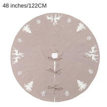 Load image into Gallery viewer, 3D Knitted Elk Christmas Decoration 48-Inch/122cm Tree Skirt Red Beige Wool Site Layout
