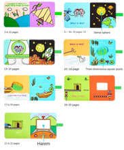 Load image into Gallery viewer, 3D Tear-Proof Guess Animal Space Car Cloth Book 0-3 Years Old Baby Early Education
