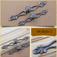 Lade das Bild in den Galerie-Viewer, 2pcs Retro Antique Bronze European Drawer Handle Country Furniture Black Kitchen Cabinet Handles Knobs Door
