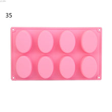 Load image into Gallery viewer, 12 Shape Hand-Shaped Brush Snowflake Heart-Shaped Square Silicone Moolds for Homemade Soap Cake Candle
