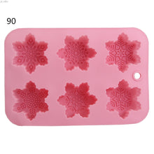 Load image into Gallery viewer, 12 Shape Hand-Shaped Brush Snowflake Heart-Shaped Square Silicone Moolds for Homemade Soap Cake Candle
