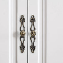 Lade das Bild in den Galerie-Viewer, 2pcs Retro Antique Bronze European Drawer Handle Country Furniture Black Kitchen Cabinet Handles Knobs Door
