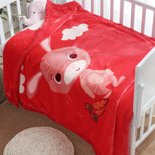 Lade das Bild in den Galerie-Viewer, Babies' Woolen Blanket Thick Double Layer Raschel Cartoon Extra Thick Autumn and Winter Small Cloud Blanket
