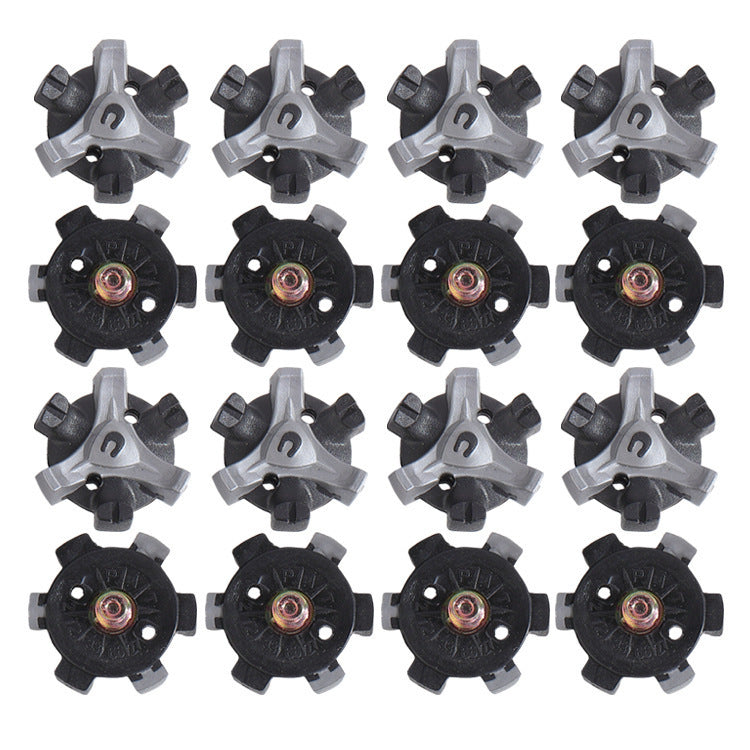 20PCs Golf Ball Spike Iron Screw Head Nail Black/Silver Gray Portable
