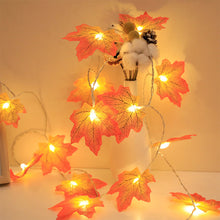 Lade das Bild in den Galerie-Viewer, 2x Halloween Xmas Christmas Gifts Decorationled Simulation Maple Leaf Lighting Chain
