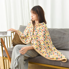 Lade das Bild in den Galerie-Viewer, Soft Multi-Purpose Nap Lunch Break Shawl Blanket Thickened Flannel Blanket Autumn and Winter Lazy Blanket
