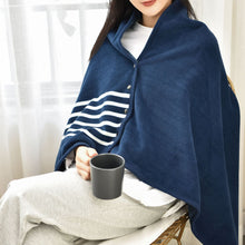 Lade das Bild in den Galerie-Viewer, Soft Multi-Purpose Nap Lunch Break Shawl Blanket Thickened Flannel Blanket Autumn and Winter Lazy Blanket
