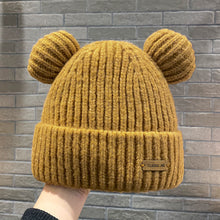 Load image into Gallery viewer, Warm Winter Knit Beanie Hats Hat Women Korean Ins Cute Ears Autumn and Winter Thickening Wool Unisex
