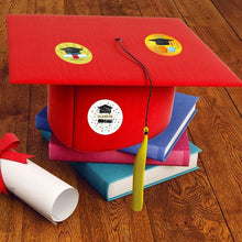 Load image into Gallery viewer, 2x500pcs Christmas Xmas Graduation Season Sticker Hat Stationery Envelope Sealing Decorative Label tape
