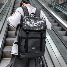 Lade das Bild in den Galerie-Viewer, Backpack Flip  Large Capacity Travel Fashion Leisure Niche Personality  Male College Student School Bag
