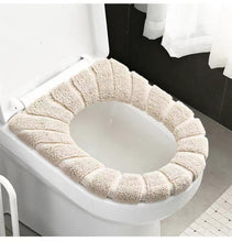 Load image into Gallery viewer, 3pcs Toilet Seat Cushion Household Toilet Seat Toilet Seat Cover Plush Toilet Four Seasons
