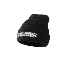 Load image into Gallery viewer, Warm Winter Knit Beanie Hats Couple Trend All-Matching Thickened Wool Women's Retro Leather Unisex
