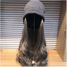 Lade das Bild in den Galerie-Viewer, Warm Winter Knit Beanie Hats Women's Long Hair Live Broadcast Wool Big Wave Unisex
