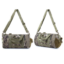 Lade das Bild in den Galerie-Viewer, Backpack Men's Bag Large Capacity Travel Bag Waterproof Men's Bag iPad Messenger Bag Handbag round Bag Tactical Bucket Bag Army Fan Bag
